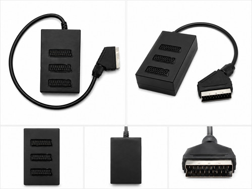 Scart verteiler fach adapter - scart, 3-fach