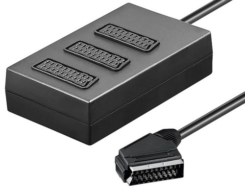 Premium fach scart verteiler - premium, 3-fach