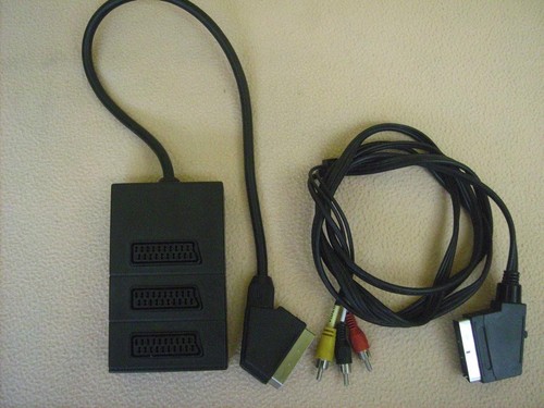 Fach scart splitter mit 5m - scart,