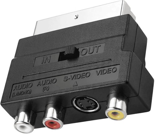 Adapter scart cinch video - adapter, s-video