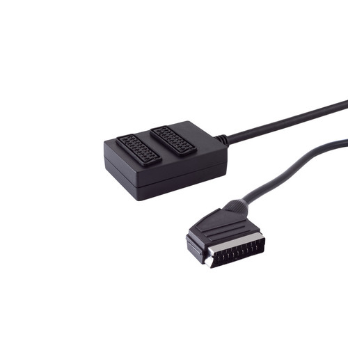 Scart verteiler fach stecker - verteiler, 2-fach