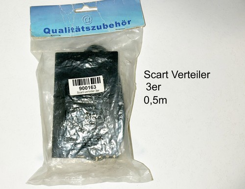 Scart verteiler 3fach 0 - scart, 0,5m